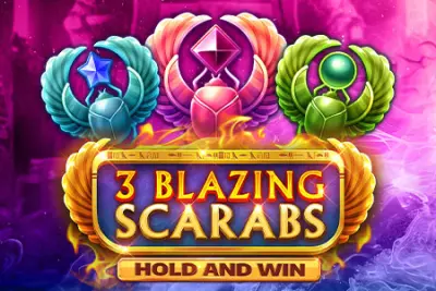 3 Blazing Scarabs Hold and Win artwork