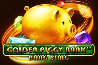 Golden Piggy Bank Bling Bling artwork
