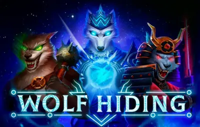 Wolf Hiding artwork
